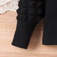 thumbnail image 4 of Toddler Girl Winter Fall Outfit Long Puff Sleeve Sweater Belt Mini Skirt Side Pocket Clothing Set 9M-4T, 4 of 5