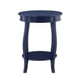 thumbnail image 2 of Powell Fiore Round Indoor Accent Side Table with Shelf, 24" Tall, Navy Blue, 2 of 8