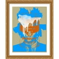 thumbnail image 2 of Stephen Chambers 14x18 Gold Ornate Wood Framed With Double Matting Wall Art Titled - Basquiat Soup, 2 of 6
