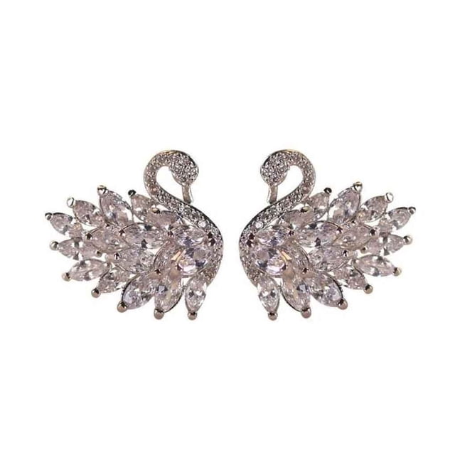 Jumpingount 1 par de pendientes de cristal decorativos, pendientes delicados para oreja, Piercing, joyería, regalos para novias para fiestas diarias Ropa, zapatos y accesorios Miscelánea Jumpingount AP018284-01