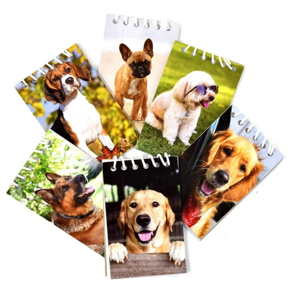 Gift Boutique 48 Pack Dog Mini Notepads, Puppy Party Favors, 20 Pages Each