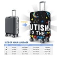 thumbnail image 4 of Balery I Love With Autism To The Moon And Back Funda de equipaje, fundas para maletas, elástica, lavable, protector de maletas, compatible con maletas de 18 a 32 pulgadas-Medium, 4 of 7