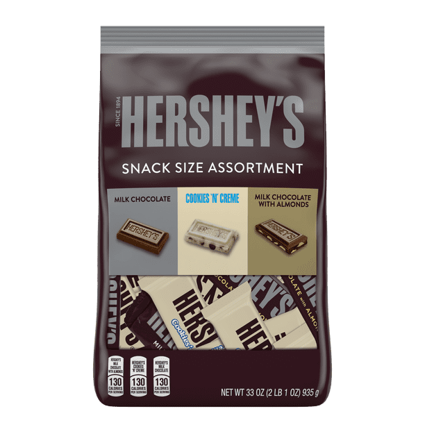 Hershey's, Snack Size Assortment, 33 Oz.