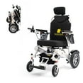 thumbnail image 2 of Fold And Travel Lightweight Foldable Remote Control Portable Electric Power Wheelchair - Silver Frame with 2 Batteries, 2 of 6