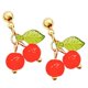 thumbnail image 2 of Cherry Dangle Earrings for Women Girls with Fashionable Design Multi Color Alloy, 2 of 4