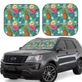 thumbnail image 1 of Fotbe Pineapple 2-Piece Car Windshield Sun Shade | Sun Blocker for Car Windshield | Foldable Automotive Interior Accessories for Sun Protection-Small, 1 of 6