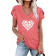 thumbnail image 2 of Blusa informal con estampado de manga corta y cuello en V de verano para mujer con estilo OAVQHLG3B Store  lin121212, 2 of 4