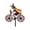B, variant on Halloween Ghost Bicycle Yard Stake, Metal Ghost Riding Bike with Pumpkin, Spooky Garden Decor for Lawn Flower Bed Porch Patio Fall Outdoor Decoration