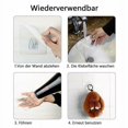 thumbnail image 5 of 10x Removable Clear Self Adhesive Hooks Wall Sticky Holder Heavy Duty Nail free, 5 of 8