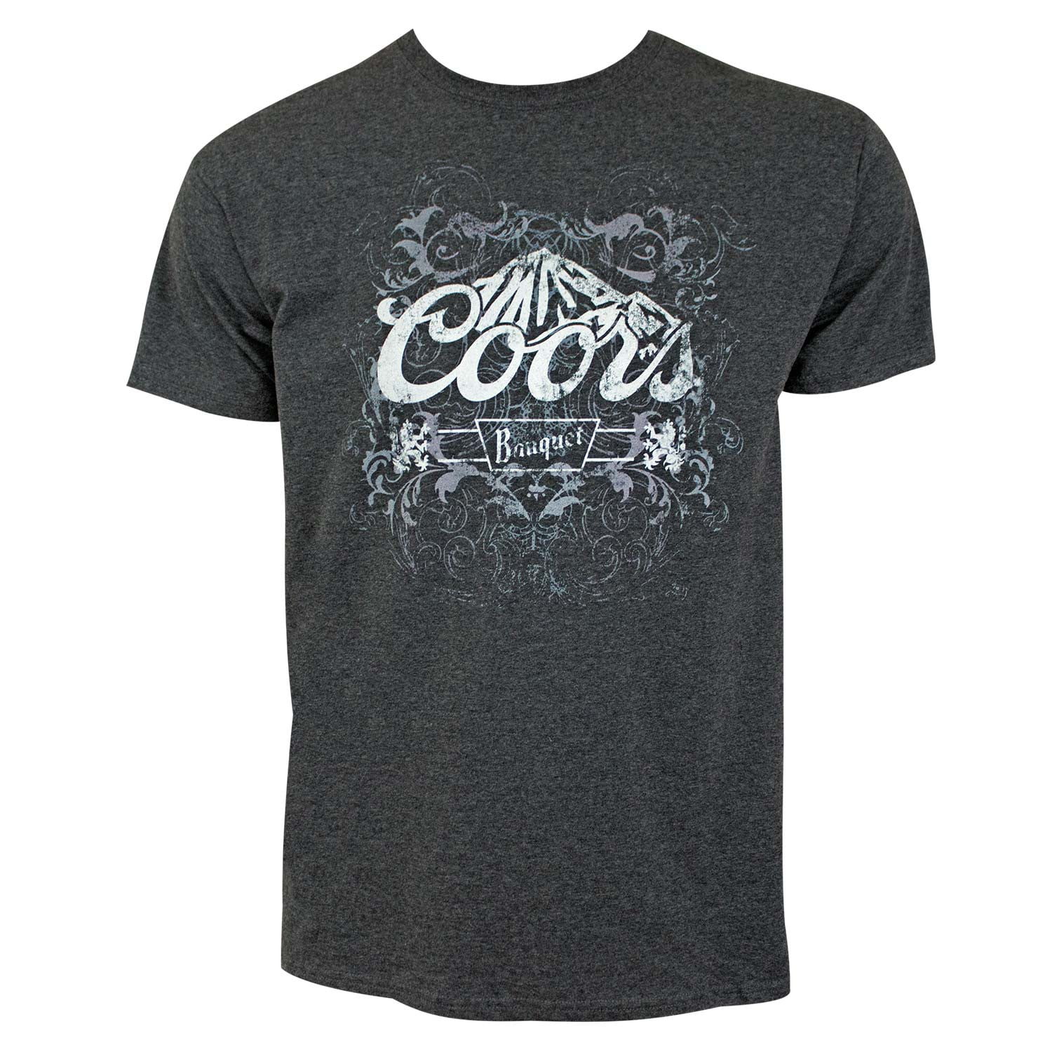 Coors Coors Banquet Mountains Charcoal Gray Men's TShirtMedium