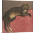 thumbnail image 1 of ARTCANVAS Winter Cat on a Cushion - Ausgestreckte Katze 1910 Canvas Art Print by Theophile Steinlen - Size: 36" x 36" (1.50" Deep), 1 of 9