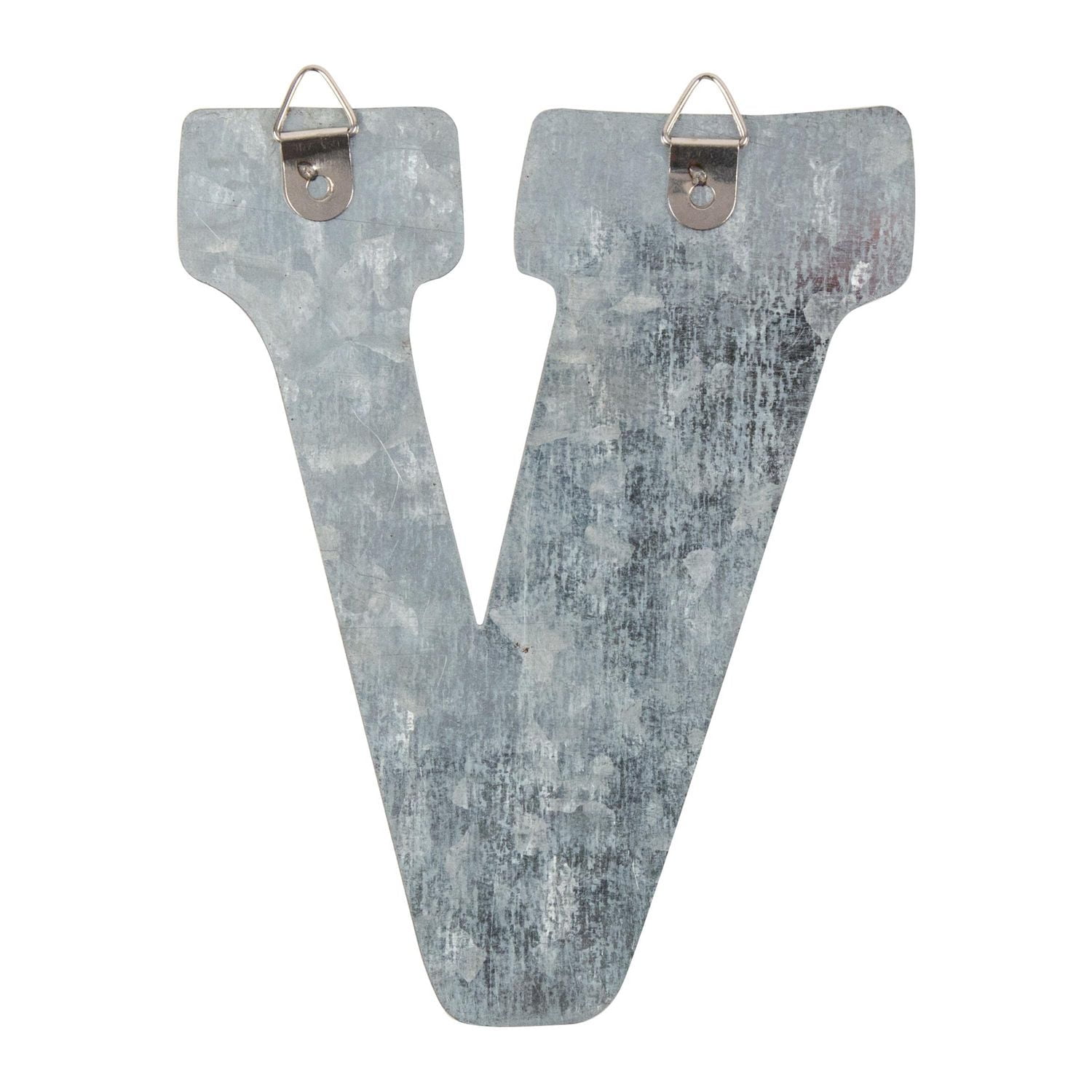 On the Surface™ Art Mural Décoratif en Fer-Blanc Lettre, « V »