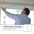 thumbnail image 4 of 12 piezas de accesorios para persianas venecianas, vástagos blancos para persianas verticales de PVC para el hogar, 4 of 6