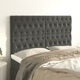 thumbnail image 6 of vidaXL Headboards 4 pcs Light Gray 35.4"x2.8"x30.7"/34.6" Velvet, 6 of 78