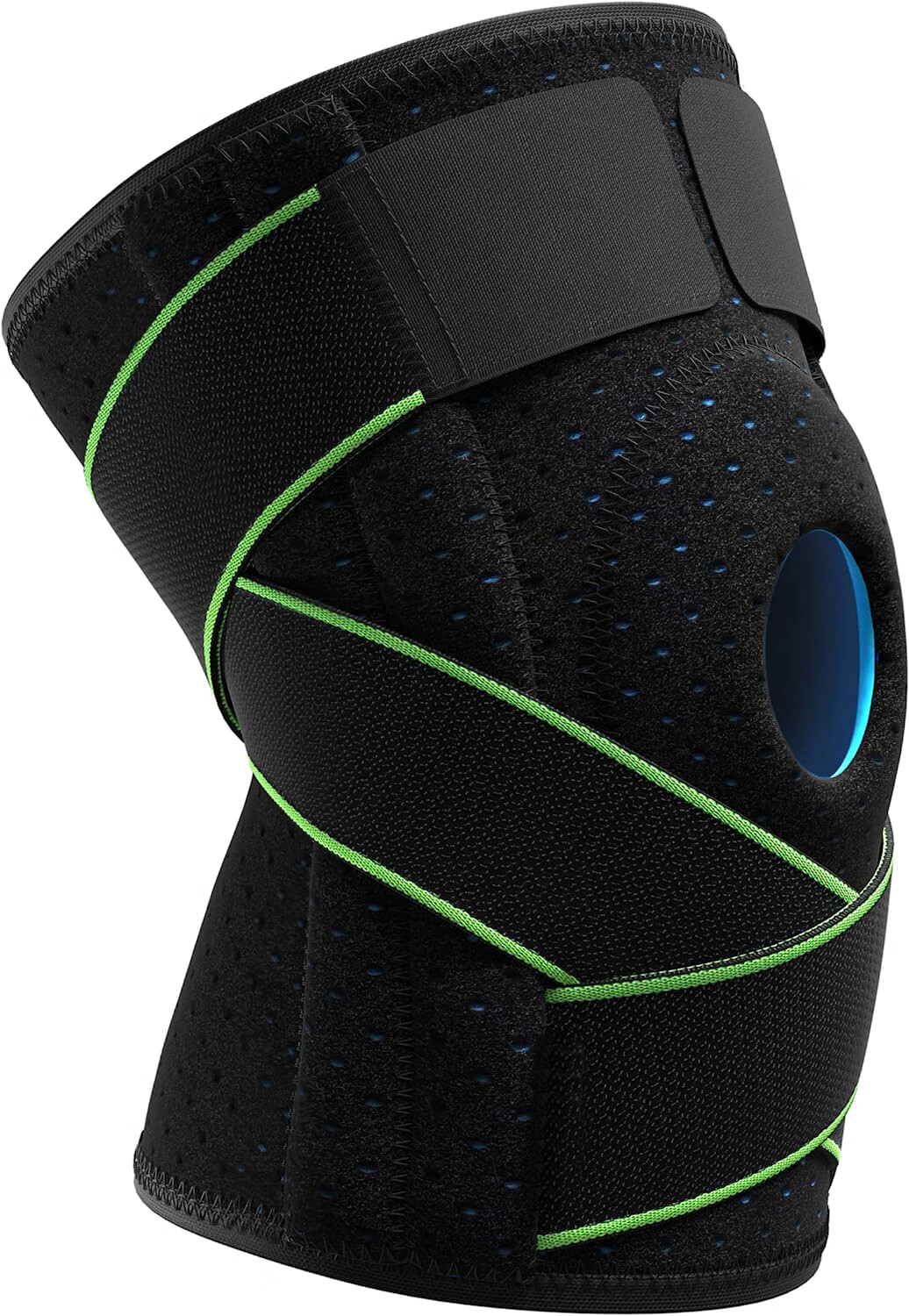 Strap knee pads, knee pads with side stabilizers and patella gel pads for knee support