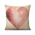 thumbnail image 2 of Valentine's Day Pink Love Heart Pillowcases Anniversary Decorative GiftThrow Pillow Covers 18 X 18 Inch, Set Of 4, Linen Study Sofa Cushion Cover Indoor Living Room Home Decor（double-side）, 2 of 2