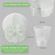 thumbnail image 2 of 6 Inch Transparent Plastic Garden Pots Self Watering Planters, 5 Pack Plastic Nursery Plant Pots with Deep Reservior, 2 of 5