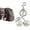 Silver, variant on Cherry Bag Charm with Key Ring, Cherry Keychain Purse Charm for Handbags Cute Key Chains Accessories for Women
