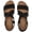 Black 7005, variant on Women's Comfortable Flat Slide Sandals - Summer Fashionable with Elastic Ankle Strap.