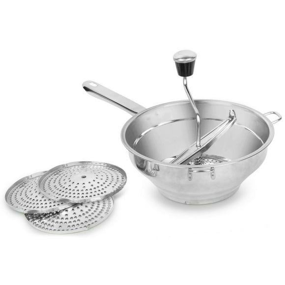 Stainless Steel Food Mill with 3 Grinding Discs Kitchen Food Mashing for Soup Sauce