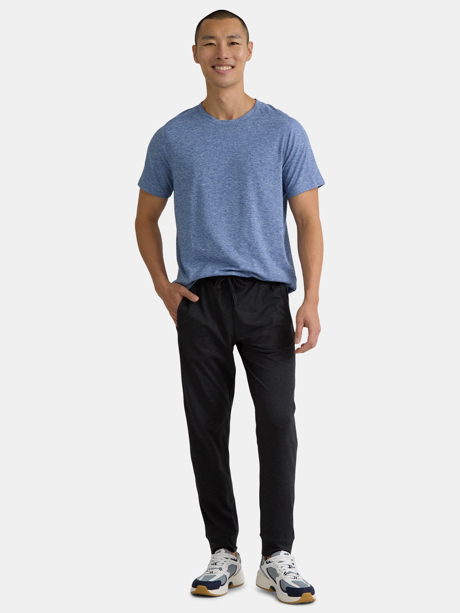 Athletic Works Men's and Big & Tall Men's Soft ButterCore Tee with Short Sleeves, Sizes S-5XL