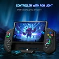 thumbnail image 2 of Game Controller for Switch/OLED, all-in-one handheld controller. With Hall Joystick, Adjustable LED Light, Turbo, 6-Axis Gyroscope, Dual Motor Vibration, 4 Game Slots Gamepad Replacement-Black, 2 of 7