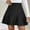 Black, variant on DJskiyers Womens Corduroy Mini Skirt A Line High Waisted Skort Trendy Ruffle Pleated Skirt Comfort Casual Skort Elegant Short Skirts