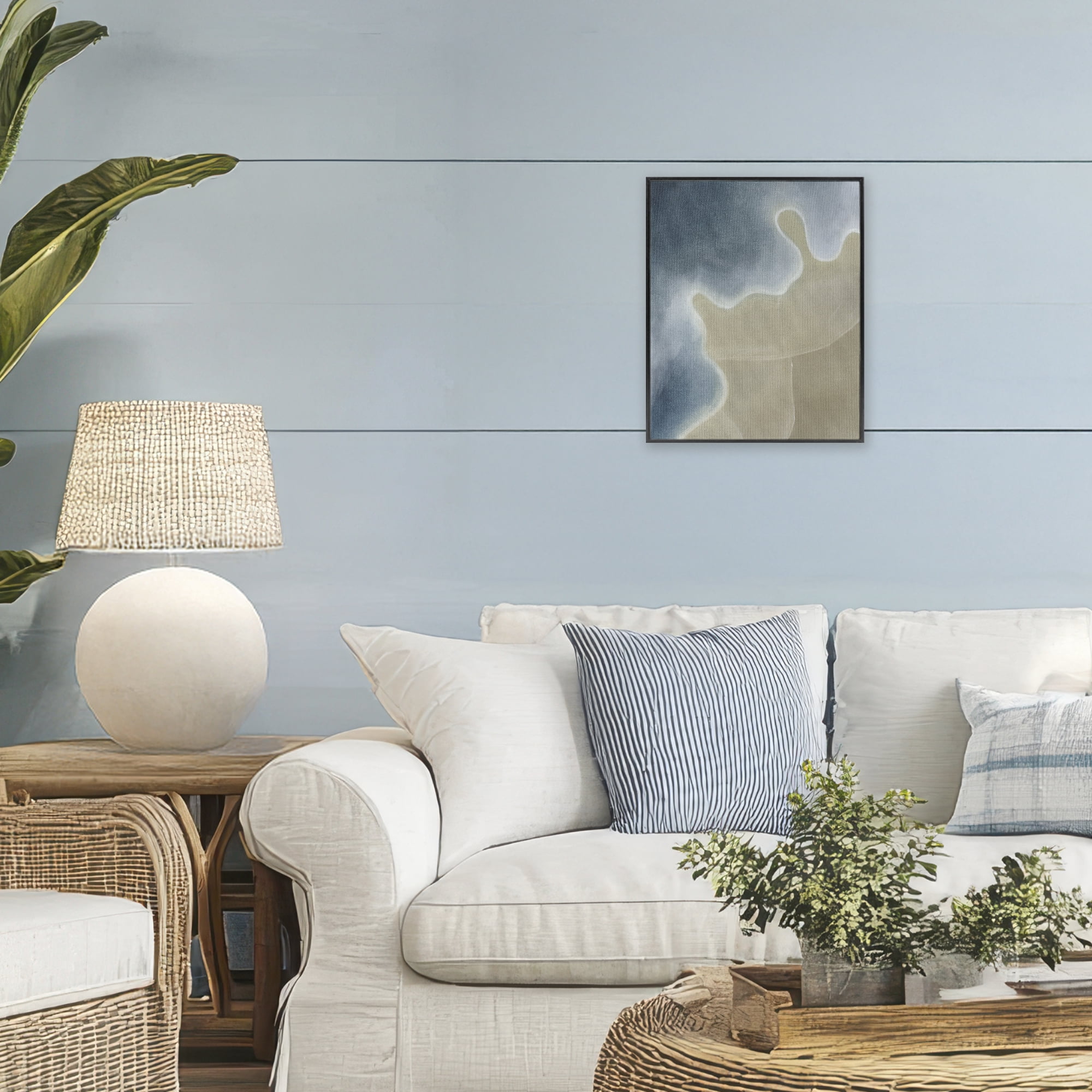 Stupell Industries Turning The Tides Abstract Black Framed Giclee Art, design by Grace Popp