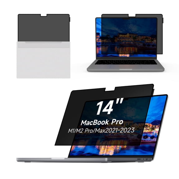 Yamaya Laptop Privacy Screen MacBook Pro 14 inch 2021~2023 (M1 Pro/M1 Max/M2 Pro / M2 Max A2779/A2442),Removable Computer Screen Privacy Shield for Mac 14Inch