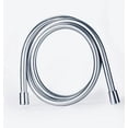 thumbnail image 1 of Tubo de Ducha Flexible para Ducha Flexo de Ducha Extra Largo TFixol-2m-Dos cabezales-PVC plateado, 1 of 5