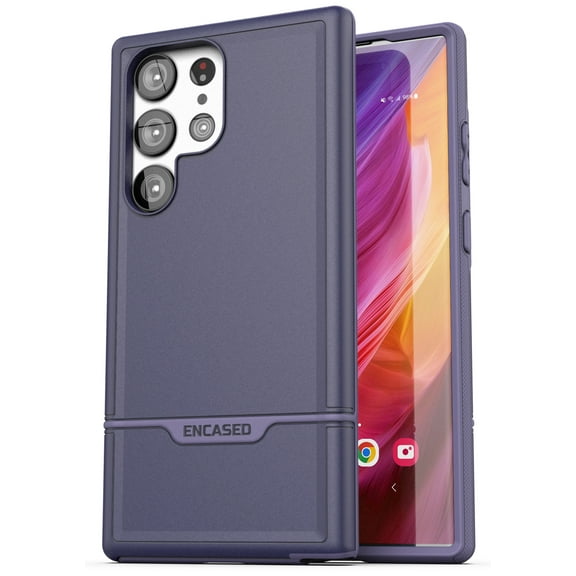 Encased Rebel Armor designed for Samsung Galaxy S23 ULTRA Case - Heavy Duty Protective Phone Case (Purple)