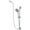 Polished Chrome, variant on Olympia Faucets Accent Handheld Shower Set with Slide Bar in PVD Brushed Nickel - P-4420-BN