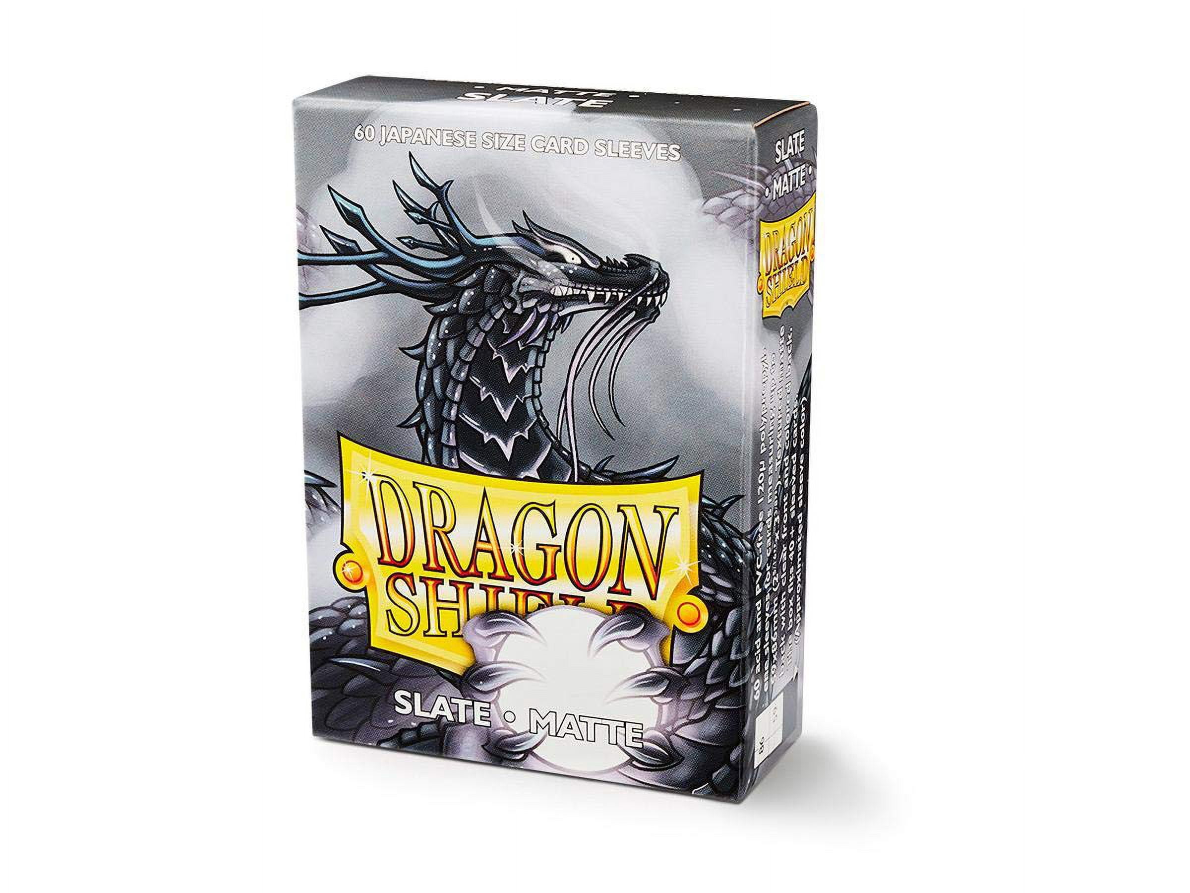 Dragon Shield 60CT Small Japanese Size Deck Protector Matte Sleeves - Slate