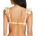 thumbnail image 2 of Bleu Rod Beattie MULTI Hip to Be Square Plaid Ruffled Bikini Swim Top, US 8, 2 of 4