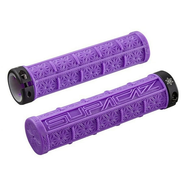 Puños de manillar American Supacaz Daisy para bicicleta de montaña, de silicona, con bloqueo, absorción de impactos, antideslizantes