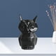 thumbnail image 5 of Estatuas de búho de cerámica Esculturas Coleccionables Recuerdos Regalos Artesanía Ornamento Obras de arte Estatuillas de pájaros para oficina Estante Negro 55x5x9cm Baoblaze Escultura de estatuilla de búho, 5 of 7