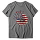 thumbnail image 3 of Gibobby Camisetas Mujer Baratas Manga Corta Blusa Mujer Blusa Top Básica(Gris,CH), 3 of 5