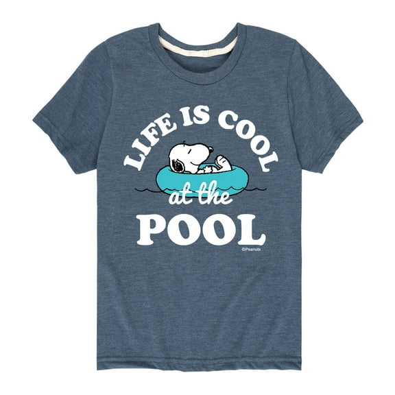 Peanuts - Life Is Cool At The Pool - Toddler and Youth Short Sleeve T-Shirt