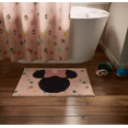 thumbnail image 2 of Disney Minnie Mouse Bath Rug, Plush Polyester, Pink Polka Dots, 20 x 30 inches Bathroom Mat, 2 of 8
