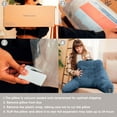 thumbnail image 6 of Nestl Reading Pillow, Backrest Pillows with Arms, Plush Faux Fur Back Pillow,&nbsp;Shredded Memory Foam Bed Rest Pillow, Navy, 6 of 9