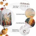 thumbnail image 5 of Shower Curtains Sets for Bathroom Decor Autumn Forest Orange Leaves Waterproof Bathroom Curtain with Hooks, Mountains Nature Landscape for Bathroom Decor,72x72IN, 5 of 6