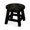 Espresso, variant on Cherry Colored Carved Rubberwood Stool / Functional as Ottoman and Step Helper