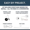 thumbnail image 5 of Legrand - Wiremold CMK70 Flat Screen TV Cord and Cable Power Kit, Recessed In-Wall Cable Management System with PowerConnect,, 5 of 5