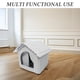 thumbnail image 5 of Casa refrescante para mascotas con aire acondicionado, bolsas de hielo, refugio de verano, cueva refrescante para gatos, interior y exterior, perros pequeños., 5 of 7