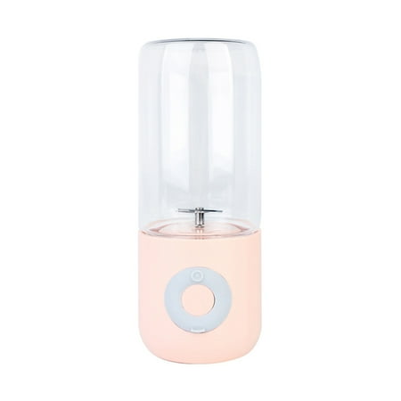 

XM Culture 500ml Convenient Fruit Juicer High Speed Operation ABS Compact Portable Rechargeable Electric Blender for Home(Pink)