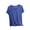 Blue, variant on Pajama Tops for Women Lounge Baggy Short Sleeve Round Neck Sleep Shirts Sleepwear Comfy Basic Tshirts