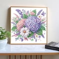 thumbnail image 2 of Purple Hydrangea Diamond Art Painting Kit, 2 of 7