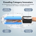 thumbnail image 4 of Hand Massager with Kneading Rollers Massage for Arthritis Carpal Tunnel Pain Relief,Cordless Handheld Massager Machine with Heat and Compression & Kneading Massage,Gifts for Women Men, 4 of 10