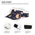 thumbnail image 4 of Easygdp Corgi Lying With Moons And Stars Stretchy Visor - Unisex Visor Hat for Men and Women, UPF 50 Sun Protection Visor, Ultra-Light, 4 of 8