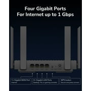 Cudy AX3000 WiFi 6 Router – 802.11ax Wireless Dual Band Gigabit Internet Router, VPN Compatible, MU-MIMO, WireGuard, Cudy Mesh Compatible WR3000